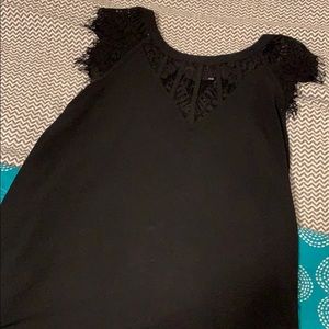 Black lacy blouse